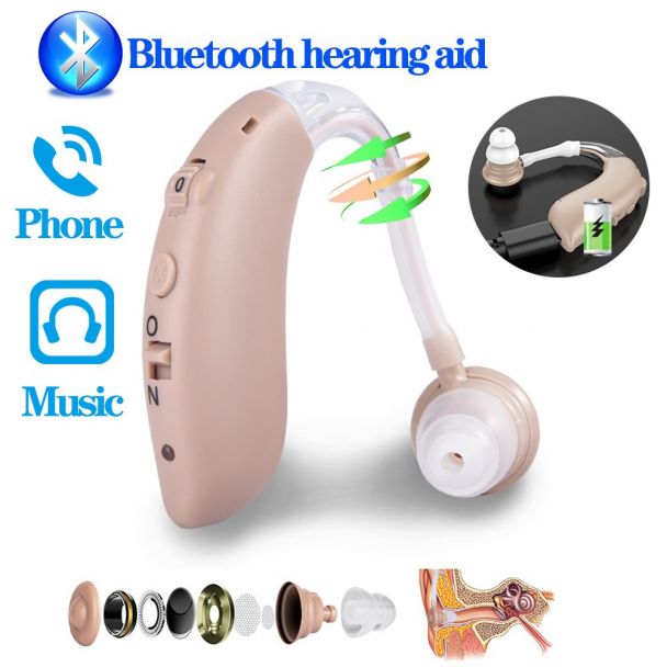 Factory Direct Behind-the-Ear Bluetooth Hearing Aids - Voice Speakers Designed for Seniors