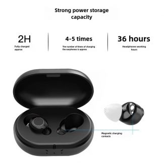 Magnetic Charging Hearing Aid with Bluetooth Sound Amplifier and Portable Charging Case